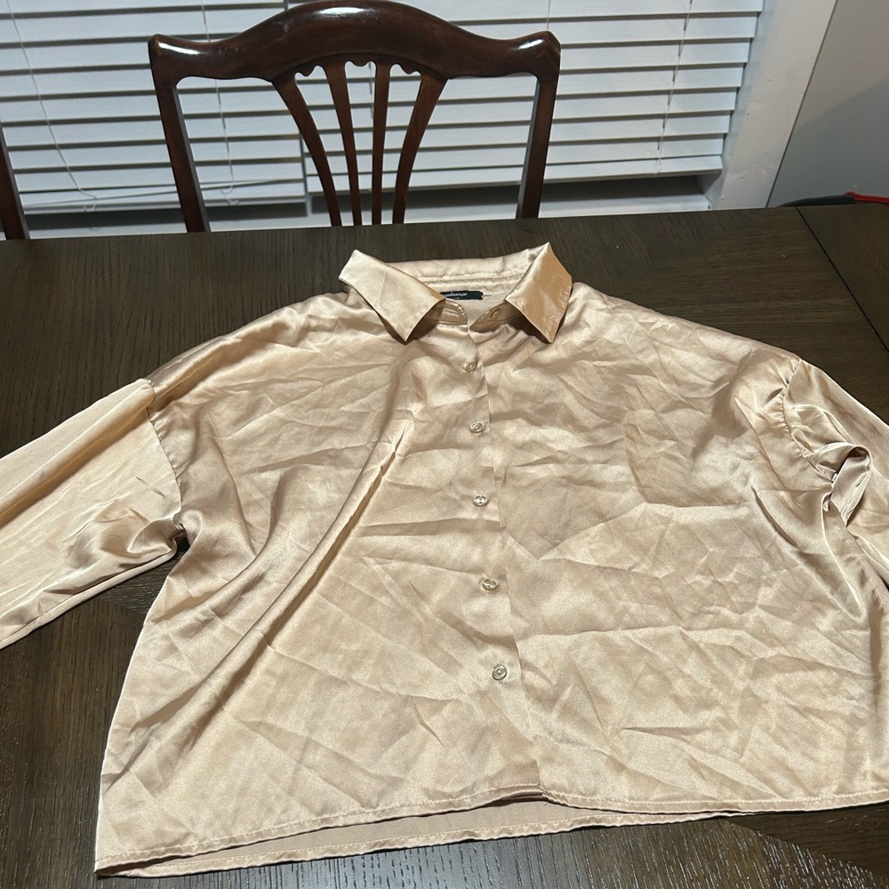 Tan blouse